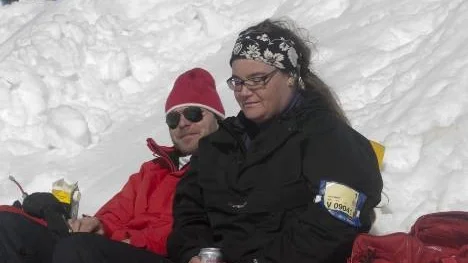 Mats och Stina Lundberg från Piteå hade kollat SMHI:s väderlek innan de styrde kosan mot Arvidsjaur.