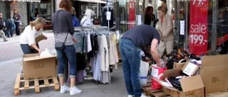 Shoppingsugna röjde runt bland reavaror