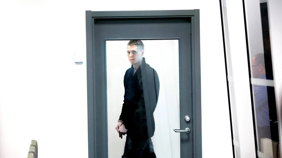 Dömd. Rasmus Enmark dömdes till 14 års fängelse för medhjälp till mord. Bilden är från tingsrättsförhandlingarna.