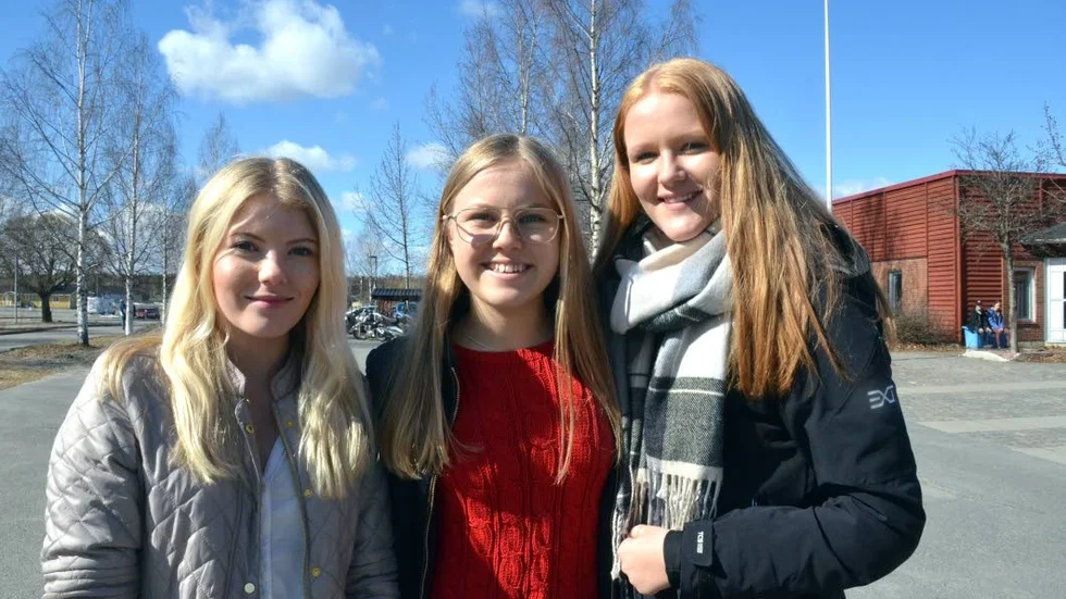 Intressant. Izabell Antonsen,14, Moa Nilsson, 14, Julia Sundström, 15, går alla på Brönjaskolan. De tyckte att det var en bra föreläsning om förhållningssätt på internet.