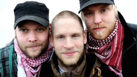 Tre av fyra. Håkan Lindgren, Emil Alm och Daniel Bergström. Saknas gör Riku Koponen.Foto: Roland S Lundström