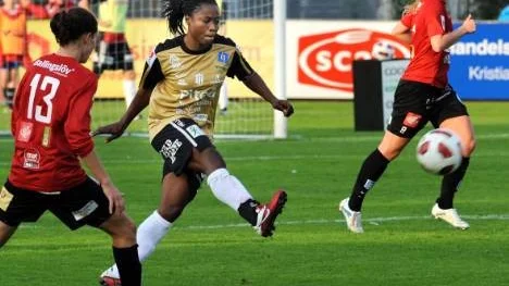 Faith Ikidi var som många gånger förut bäst i Piteå IF och blir förstås en oerhört viktig kugge att behålla nästa år i allsvenskan.