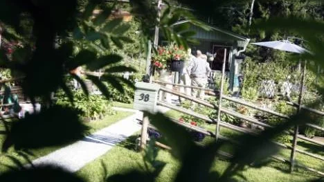 Britt och Hans Näsströms koloni gränsar till skogen och har en välskött liten trädgård där de odlar allt från hallon till rödbetor. Makarna spenderar hela somrarna i kolonin och lägger ner massor med tid på att det ska se bra ut.