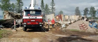 Nya hotellängan förstördes i branden