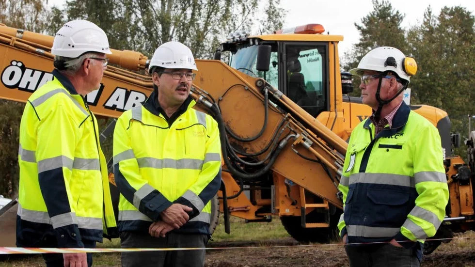 Älvsbybo. NCC:s platschef på Lekentomten, Lars Nyman (till höger), är själv Älvsbybo.