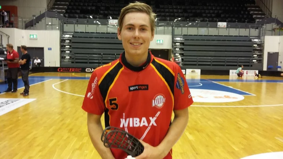 MÅLSKYTT. Joel Wadsten gjorde mål i sin första match med Wibax.