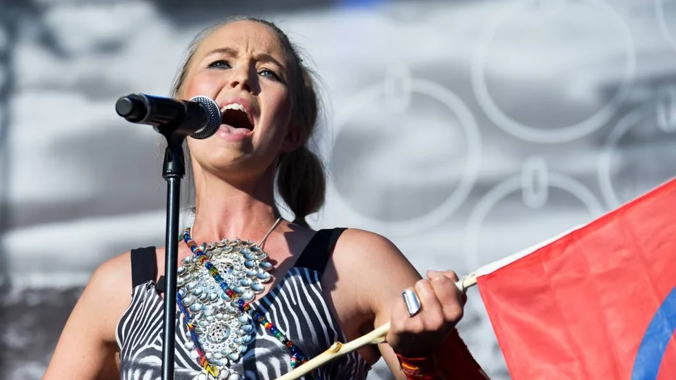 Sofia Jannok på Trästockfestivalen.