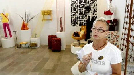 Annika Ruth vid Nolia hoppas att besökarna ska titta in i mässans inspirationscenter där framförallt Piteföretag visar inredningsdetaljer