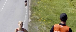 Marie från start till mål i Tjejjoggen