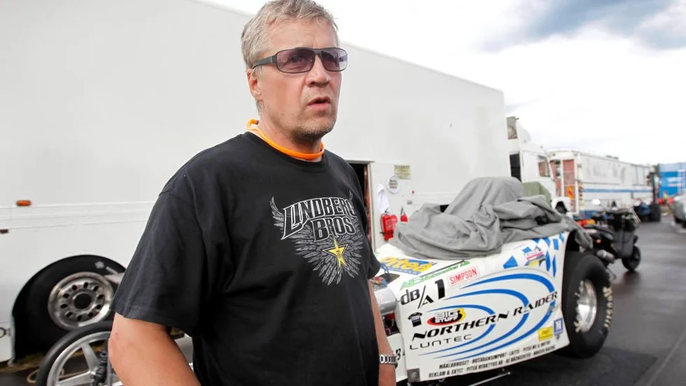 STOCK. Pererik Lindgren, Piteå, är en profil i dragracing. (arkivbild)