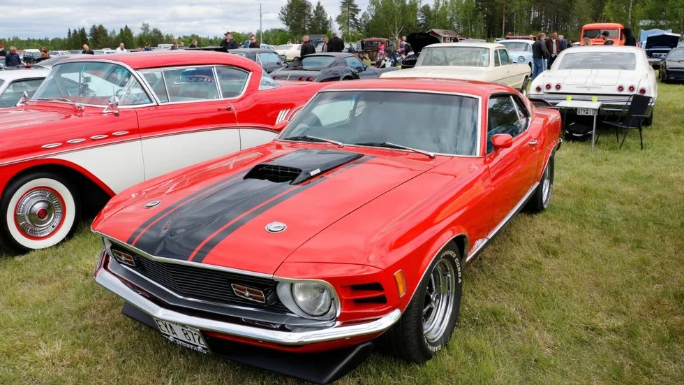 En Ford Mustang 351 Mach 1 fanns också på plats.