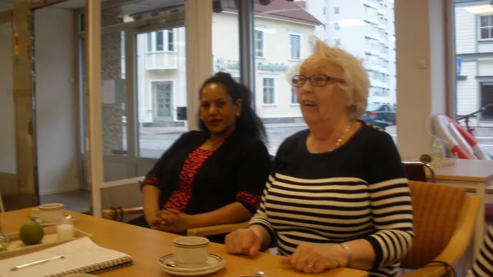 Badvett. Alem och Irene från Älvsbyn.