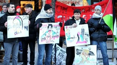 PROTEST. Under lördagen hölls det en ny demostration i centrala Luleå mot Israels handlingar.