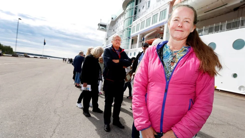Maria Johansson reste med sambo och svärföräldrar.