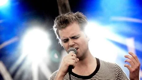 Rösten. Olle Nyman uppträdde på Trästocksfesti- valen och vad han än gör har han alltid den där Rösten. Foto: Ida Axelsson