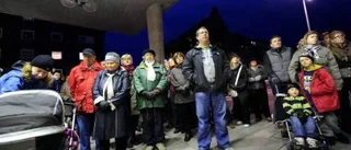 Lärarna manifesterade utanför Stadshuset