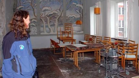 FÖRÖDELSE. Delar av sanatoriet har fuktskador. Marica Wonkavaara konstarerar att upprustningen kommer att ta tid.