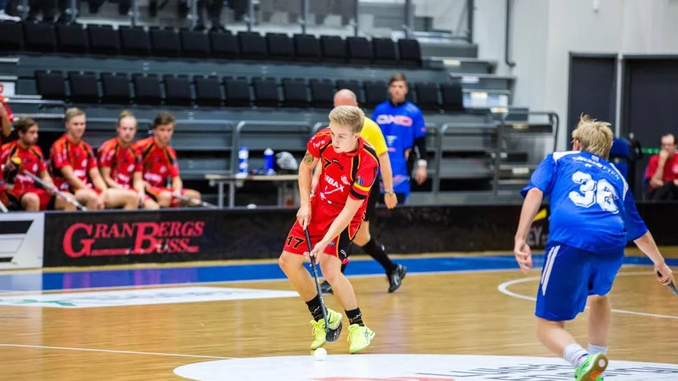 Styrman. Lagkapten Erik Nilsson ledde Wibax till seger mot BD All Stars.