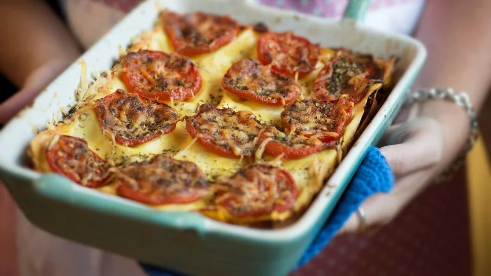 En smakrik vegetarisk lasagne som brukar gillas även av köttätare.