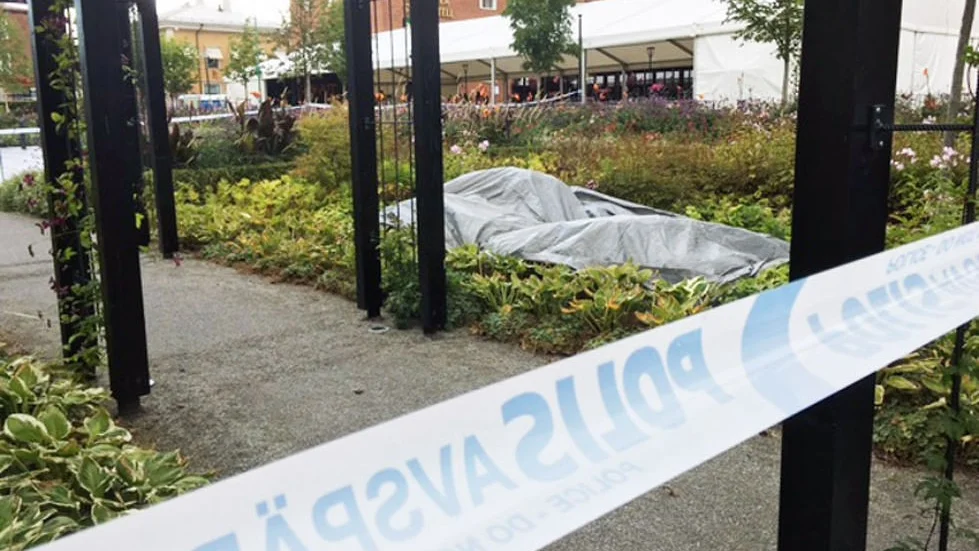 Polisen efterlyser vittnen. Den anmälda överfallsvåldtäkten ska ha inträffat på den här platsen i Stadsparken vid 21.30-tiden.