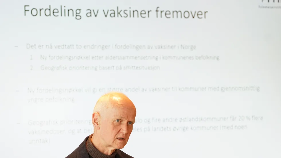 Geir Bukholm från Folkehelseinstituttet. Arkivbild.