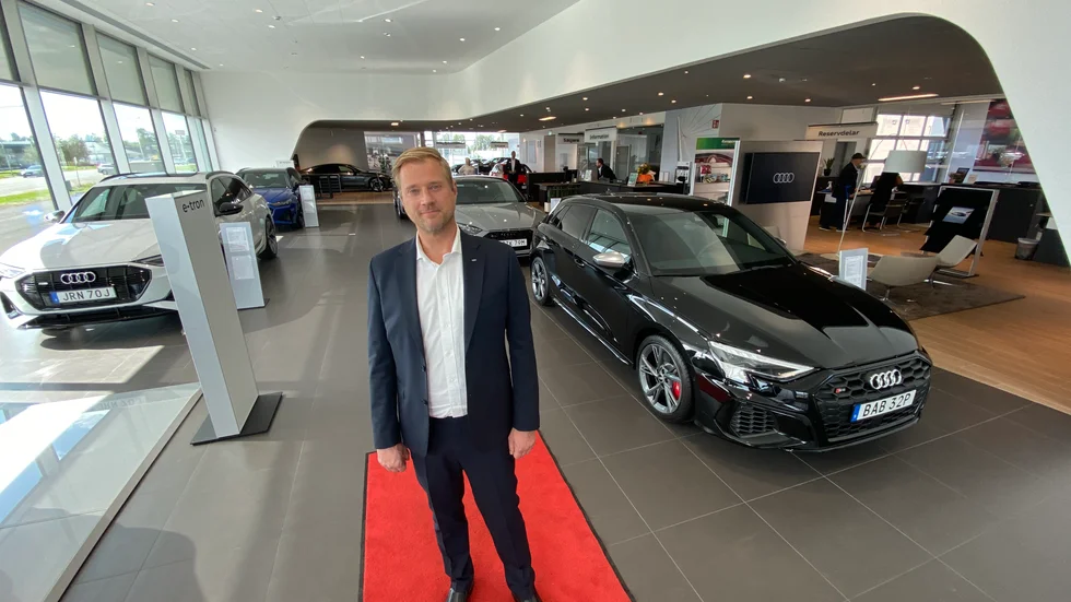 
Audis brand manager Hans Thim menar att den nya hallen har en stil och finess som matchar märket.