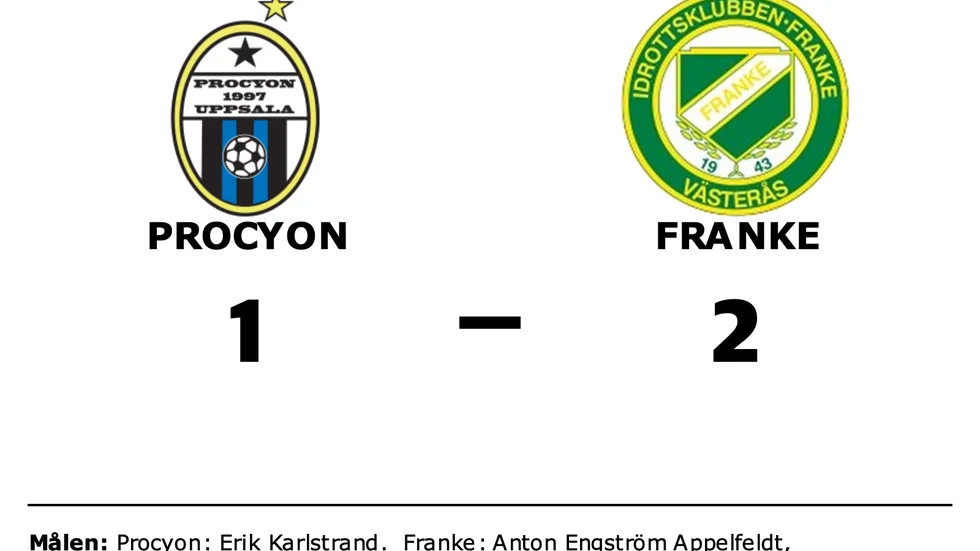 Procyon BK förlorade mot IK Franke