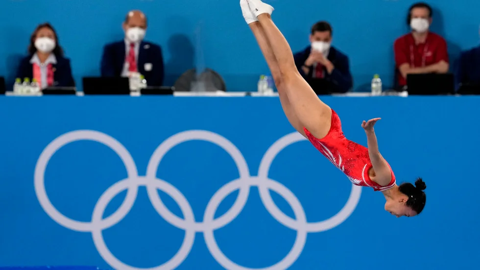 Xueying Zhu tog guld under OS i Tokyo – men medaljen börjar vittra sönder. Arkivbild.