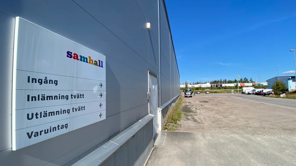 Här, intill Samhalls tvätteri byggs de nya lokalerna.