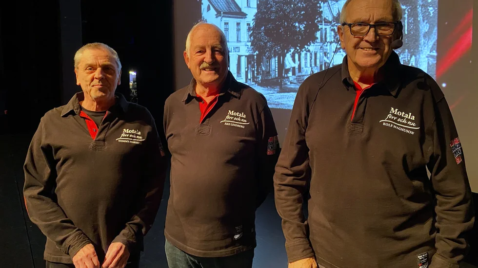 Tommy Ivarsson, Åke Lindberg och Rolf Magnusson – järngänget bakom "Motala förr och nu".