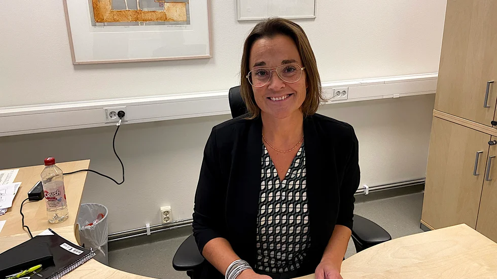 Frida Johansson, rektor på Bergvretenskolan och ansvarig för lovskolan i Enköping.