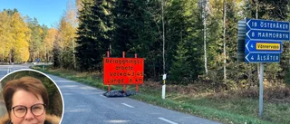 Trafikljus och lots när vägar får ny beläggning: "Om det inte hinner bli snöstorm"