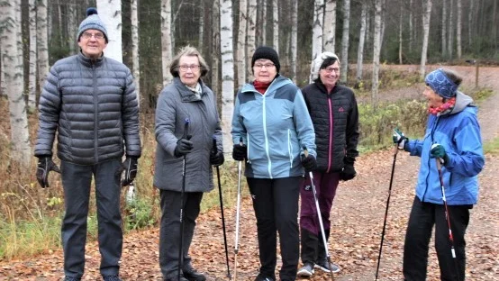 Från vänster på bild: Karl-Erik Hansson, Inga Britt Vennberg, Ingrid Karlsson, Agneta Hansson, Maj-Britt Rova. Saknas denna gång Louise Hansson.