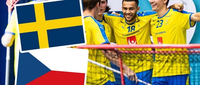 Se Sveriges match mot Tjeckien i innebandy