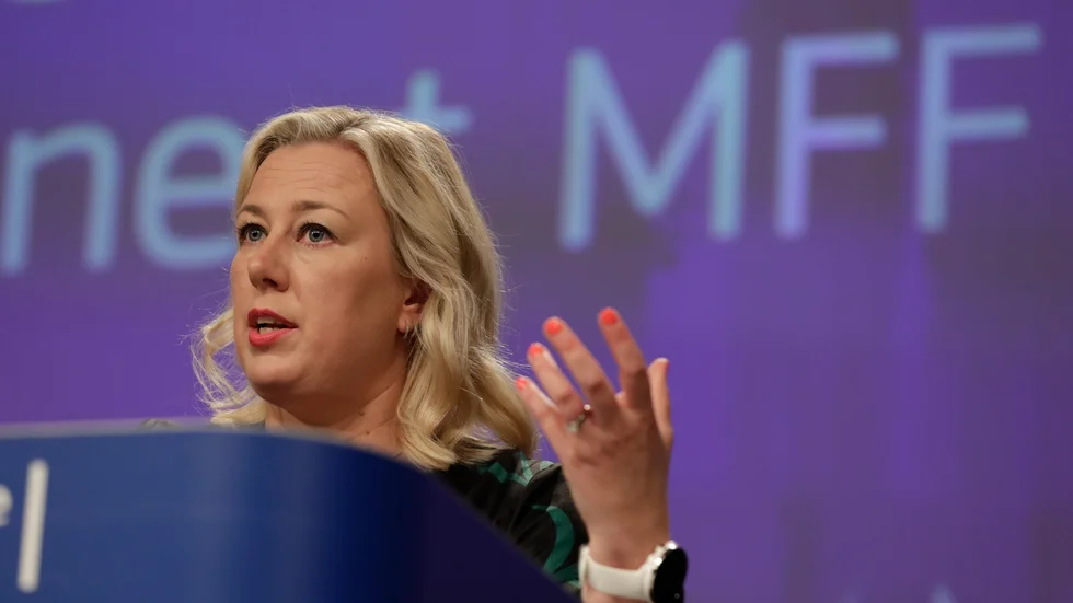 Finländska Jutta Urpilainen är som EU:s biståndskommissionär även ansvarig för relationerna till Grönland. Arkivbild.