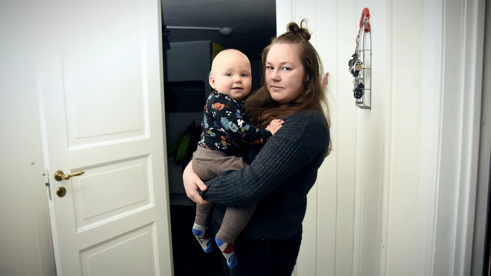 När Rebecca Harila och lille Otto klev upp på tisdagsmorgonen insåg Rebecca att inbrottstjuvar varit i huset medan de sov.