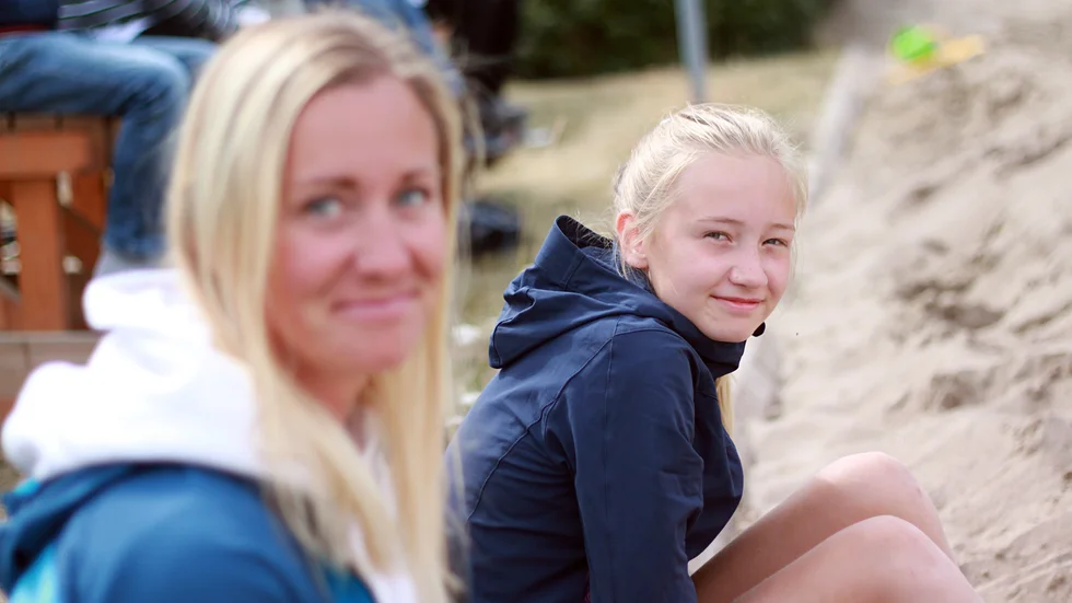 Nina Ågren och Ebba Dahlberg. 