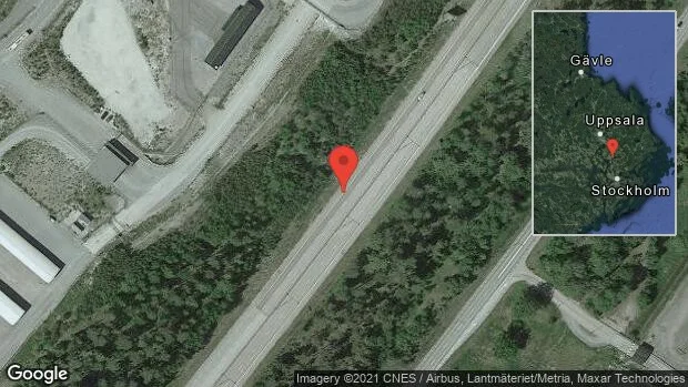 Skadat vägparti skapar störningar i trafiken på E4