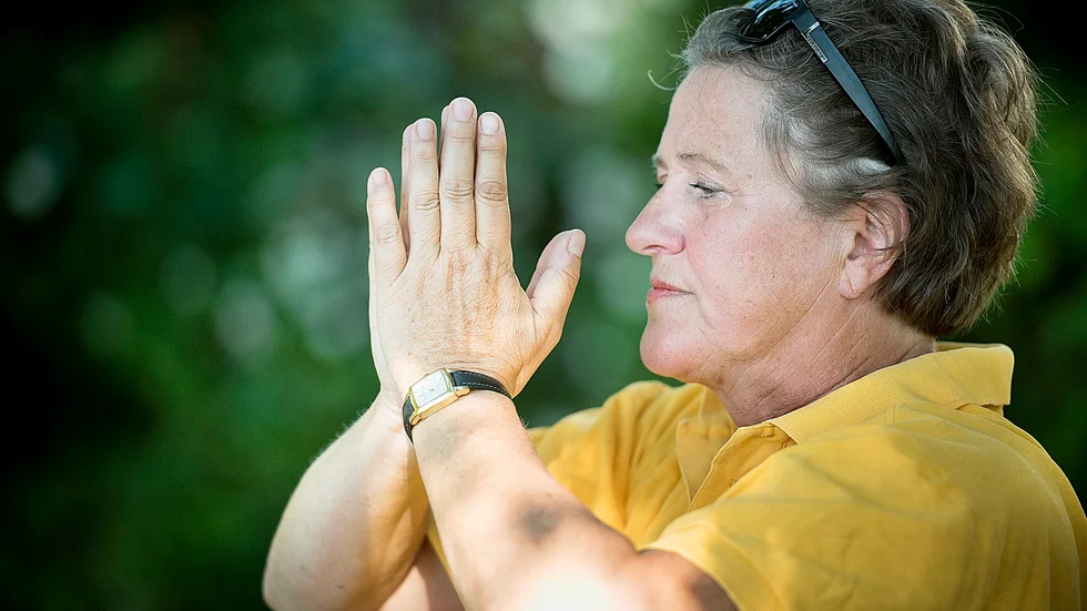 Monica Tjerngren har hållit på med qigong och tai-chi i 25 år.
