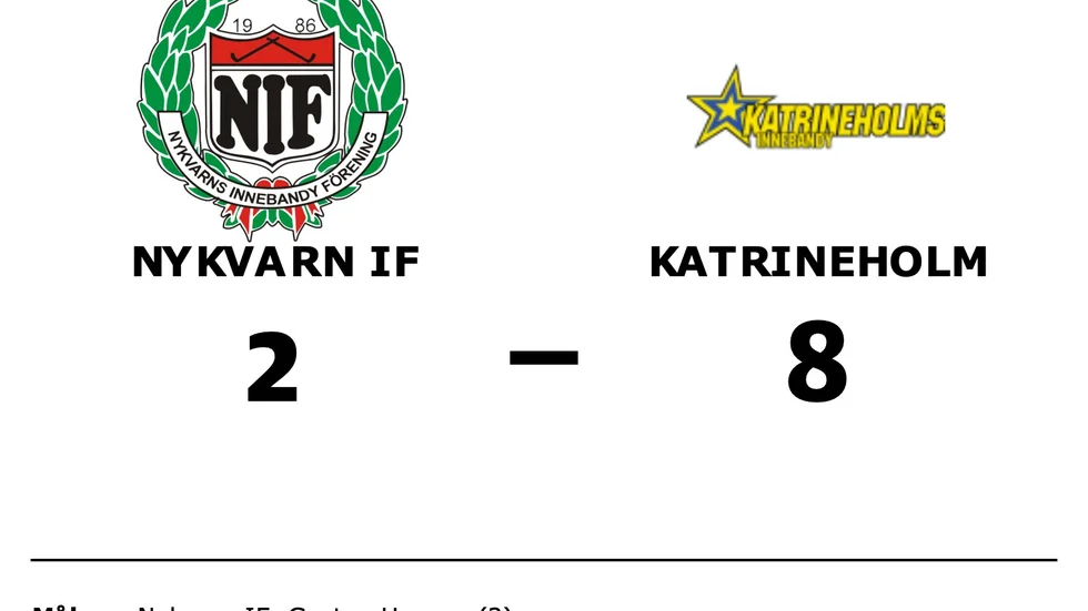 Nykvarns IF förlorade mot Katrineholms IBF