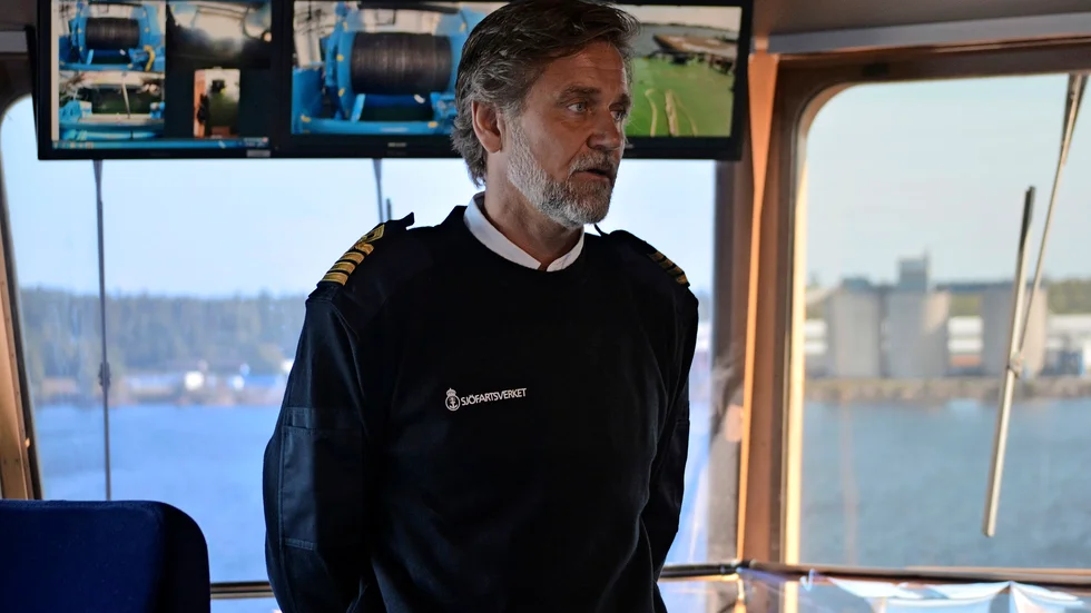 Göran Forss, befälhavare på Atle. 