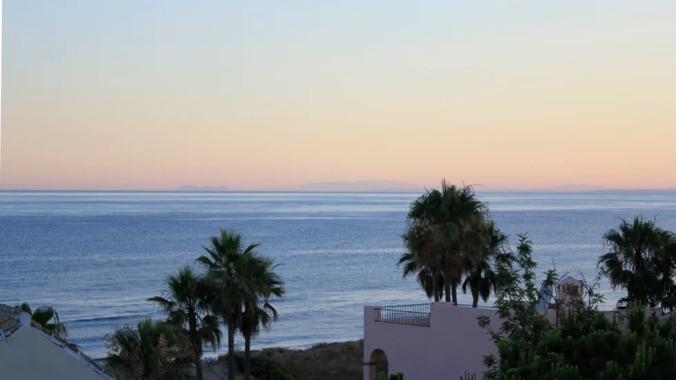 Utsikt mot havet i Marbella i södra Spanien. Arkivbild.