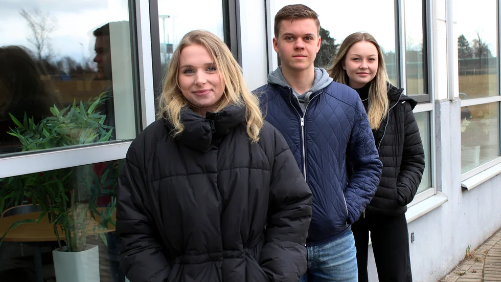 Fanny Lindberg, Gustav Lantz och Milla Werner längtar tillbaka till skolan igen.
