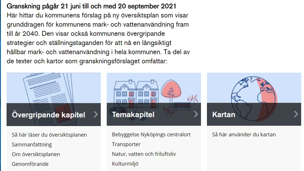 Översiktsplanen i Nyköping måste förenkla för byggande och skapa utrymme för kreativitet och nya lösningar: öka lyhördheten kring lokala byggfrågor och rensa detaljplanerna från onödiga begränsningar, skriver Anna af Sillén (M) och Tommy Jonsson (M).