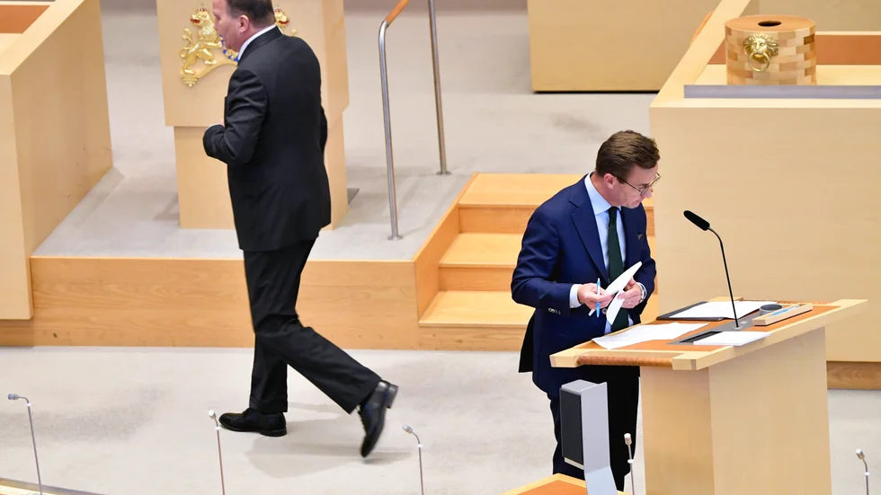 Partier som stöttar Ulf Kristersson som statsminister har fått större stöd den senaste månaden. Arkivbild.
