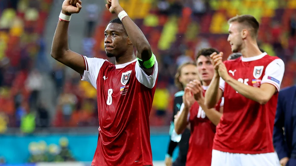 Österrikes lagkapten David Alaba och hans lag satsar på nya framgångar i EM. Arkivbild.