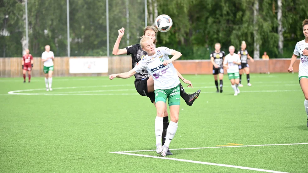Agnes Brännström och hennes Morön fik se sig besegrade av Uppsala på hemmaplan.