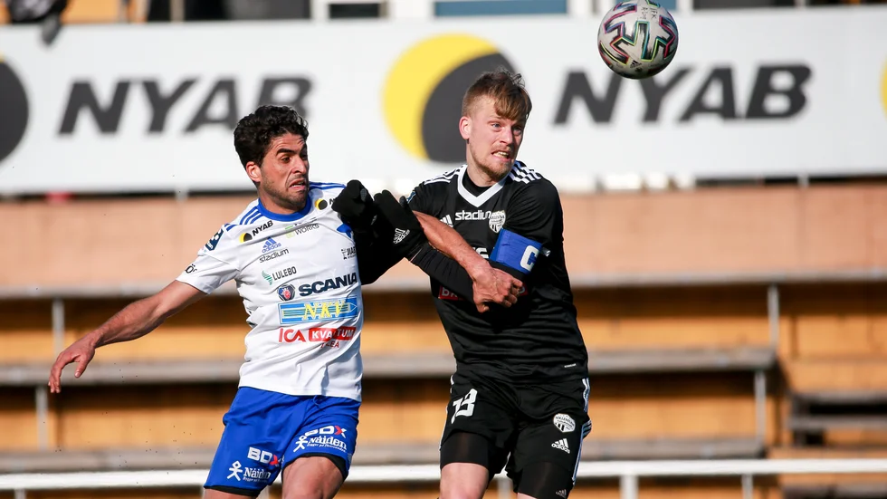 Trots tre mål från Yassine Assams fötter fick IFK Luleå nöja sig med en poäng i hemmamötet mot Karlstad. (Arkivbild)
