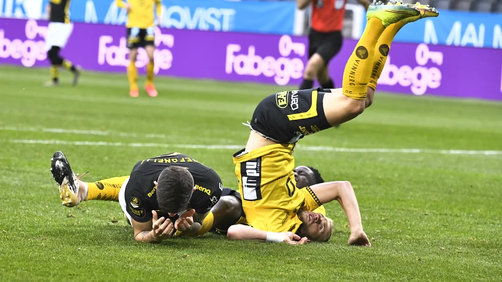 AIK:s Nicolas Stefanelli i samband med den gångna helgens möte med Elfsborg.