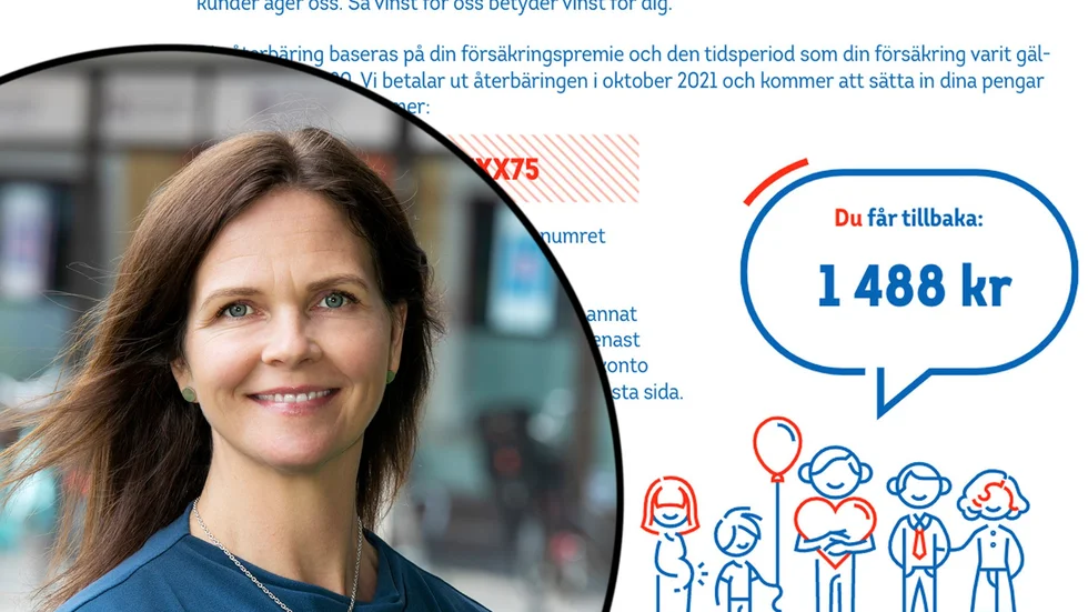 "Vi är kundägda, går det bra för oss så ger vi tillbaka till våra ägare, genom återbäring som denna. Vi har haft ett bra år 2020", förklarar Lena Högfeldt, vd för Länsförsäkringar Södermanland.